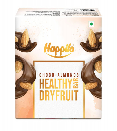 Happilo Choco Almonds Healthy Dry Fruit Energy Bar 35g (Pack of 6)