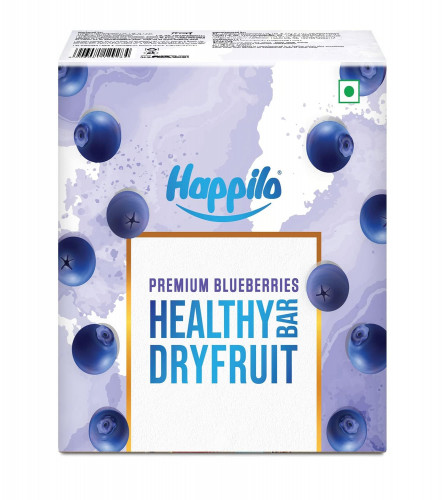 Happilo Premium Blueberries Healthy Dry Fruit Energy Bar 35g (Pack of 6)