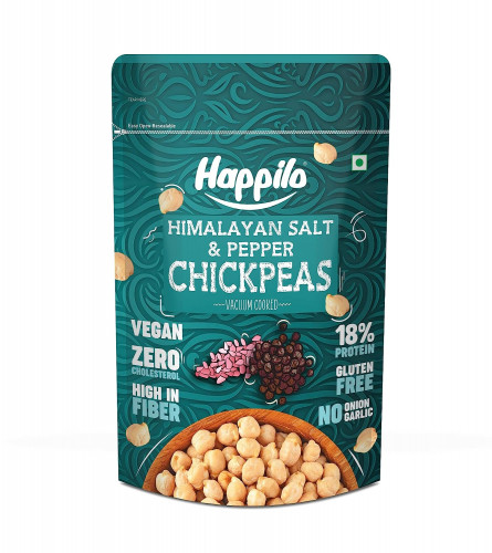 Happilo Premium Super Snack Himalayan Salt & Pepper Chickpeas 110g (Pack of 2)