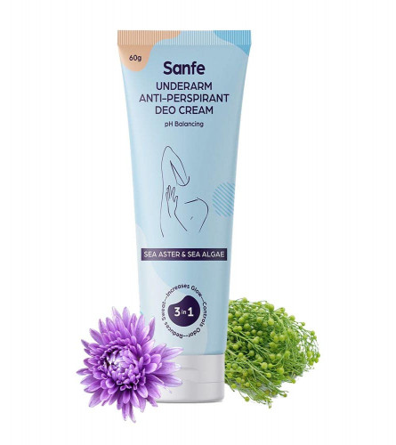 Sanfe Anti-Perspirant & Odour Balancing Deo Cream for Women - 60g (Pack of 2)