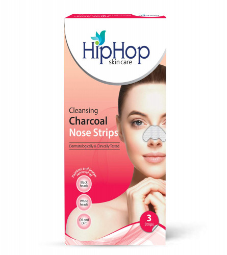 HipHop Skincare Charcoal Nose Strips for Women-Blackhead Remover (9 Strips)