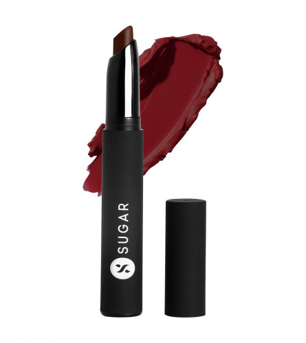 SUGAR Cosmetics Matte Attack Transferproof Lipstick - 04 Maroon Vibe (Dark Red) 2 gm