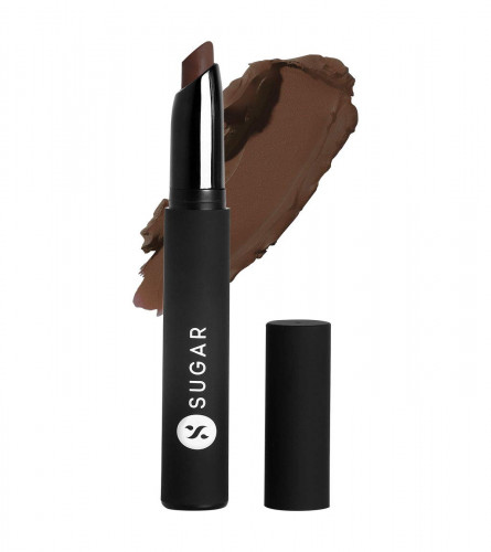 SUGAR Cosmetics Matte Attack Transferproof Lipstick 14 Caffeine Bandit (Chocolate Brown) 2 gm