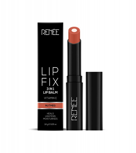 RENEE Lip Fix 3 in 1 Tinted Lip Balm, Nutmeg