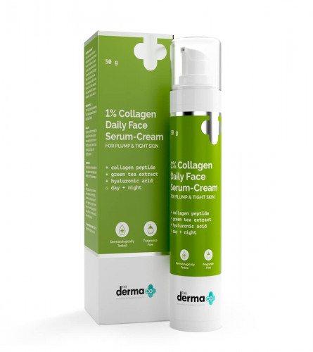 The Derma Co 1% Collagen Daily Face Serum-Cream 50 gm