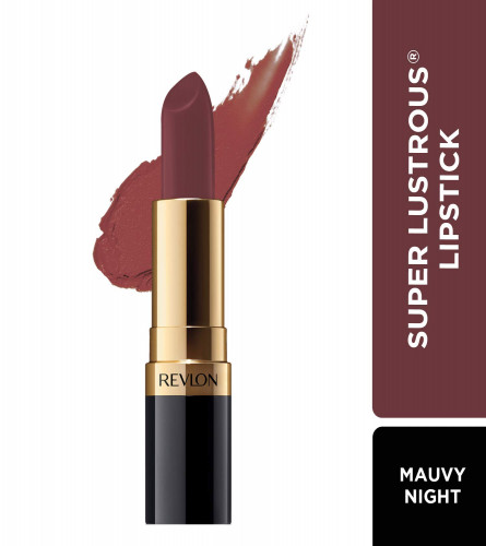 Revlon Super Lustrous Lipstick, Matte Finish - Mauvy Night 4 gm