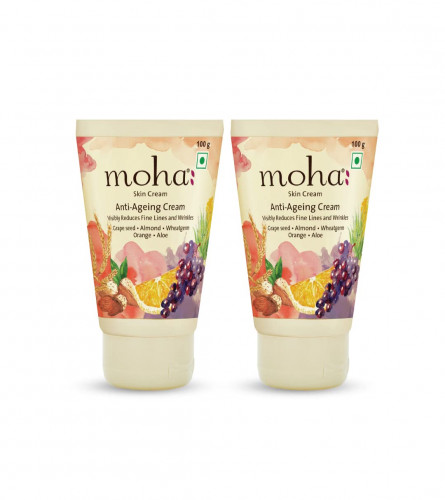 Moha Anti Ageing Skin Cream For Youthful & Glowing skin 100 gm ( Pack of 2)