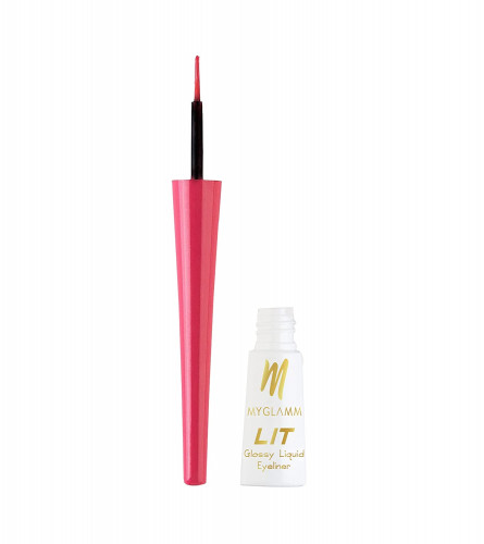 MyGlamm LIT Glossy Liquid Eyeliner-Pink Rave