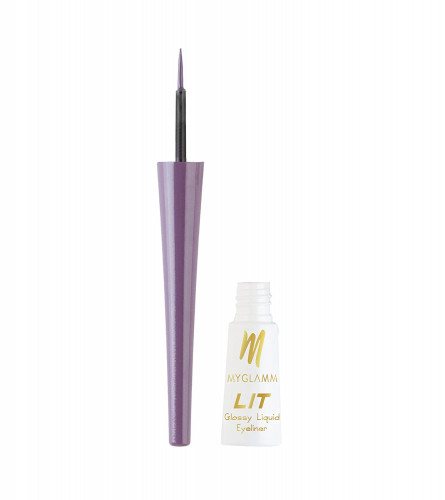 MyGlamm LIT Glossy Liquid Eyeliner-Purple Farewell