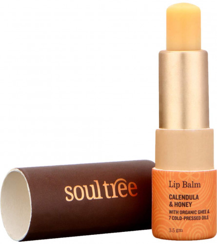SoulTree Ayurvedic Calendula & Honey with Organic Ghee Lip Balm