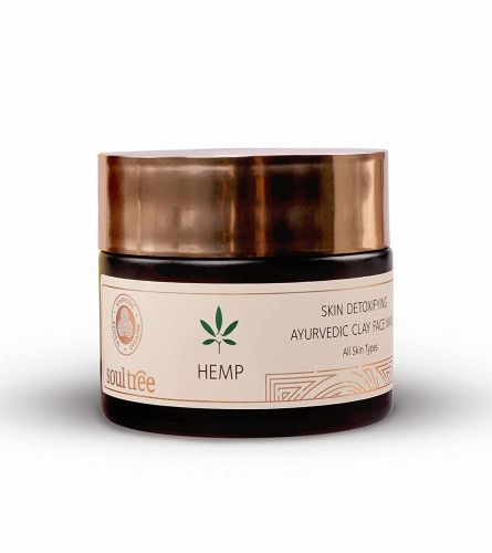 SoulTree Hemp Skin Detoxifying Ayurvedic Clay Face Mask
