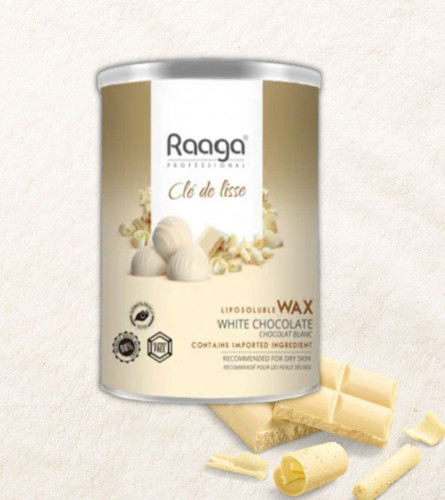 Raaga Professional Liposoluble Body Wax for Smooth Hair Removal, White Chocolate