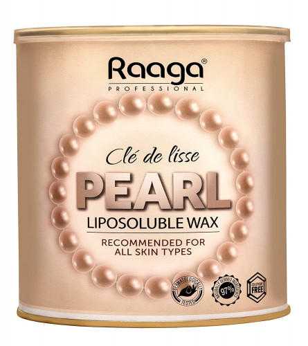 Raaga Professional Liposoluble Body Wax for Smooth Hair Removal, Pearl, For all Skin Types