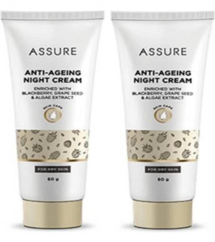 ASSURE Anti-Aging Night Cream Enriched with Black Berry, Grape Seed & Algae Extract
