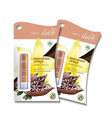 Iba Pure lips Moisture Rich Lip Balm - Cocoa Vanilla