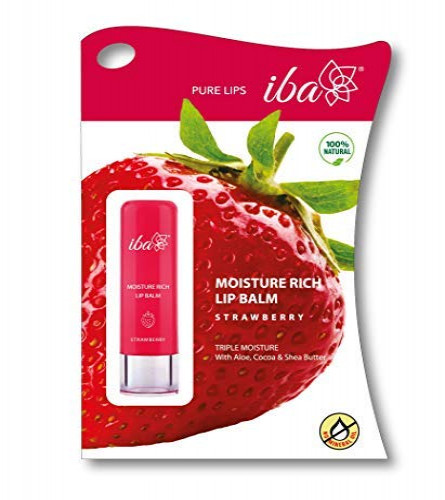 Iba Pure lips Moisture Rich Lip Balm - Strawberry