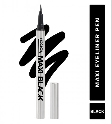 INCOLOR Maxi Pen Eyeliner Black 2 gm (Pack of 2)