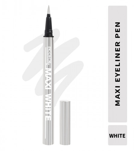 INCOLOR Maxi Pen Eyeliner for Women White 2 gm (Pack of 2)