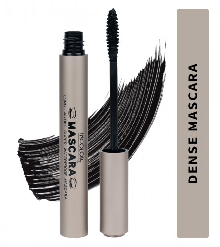 INCOLOR Dense Mascara Black - 9 ml (Pack of 2)