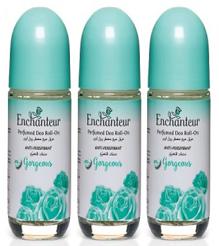 Enchanteur Gorgeous Roll-On Deodorant, 48 hr odour protection, Anti Perspirant for Women