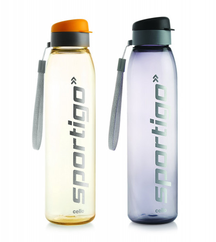 Cello Sportigo Plastic Bottle Set 1 L Multicolor (Set of 2)