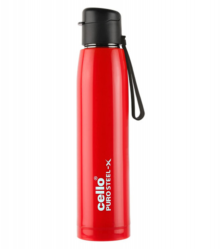 Cello Puro Steel-X Cooper Water Bottle 900 ml (Red)