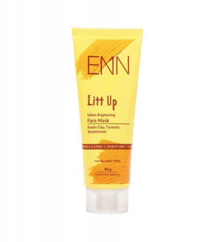 ENN Litt Up Ubtan Brightening Face Mask | Infused with Turmeric & Sandalwood