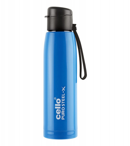 Cello Puro Steel-X Cooper Water Bottle 600 ml, Blue