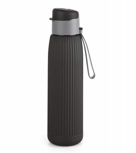 Cello Puro Steel-X Volvo Water Bottle 900 ml, Black