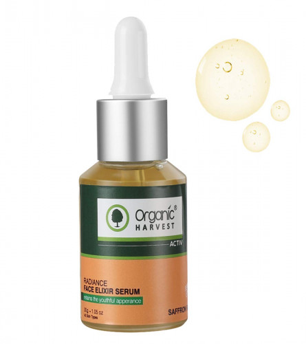 Organic Harvest Radiance Face Elixir Serum, Helps In Anti-Ageing, Reduces Dark Spots