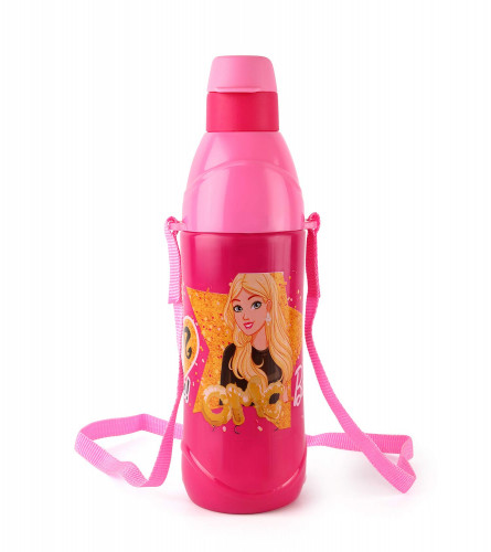 Cello Puro Stainless Steel Water Bottle for Kids, 600 ml, Pink - Set of 1 (Fs)