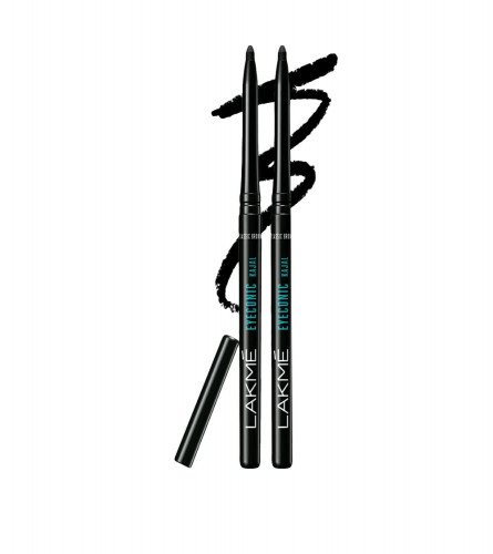 LAKMÉ Eyeconic Kajal - Twin Pack, 0.35g + 0.35g, Black Matte Finish