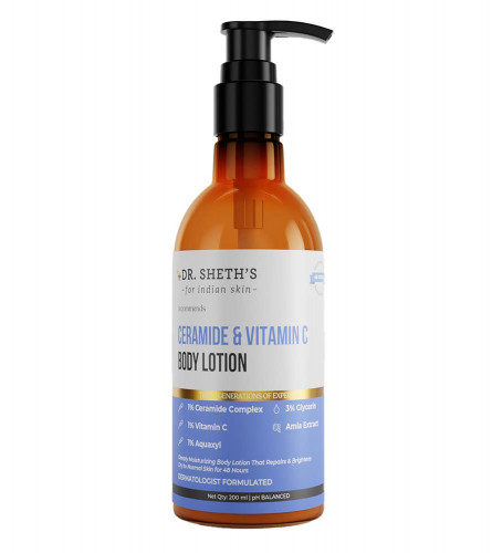 Dr. Sheth'S Ceramide & Vitamin C Moisturizing Body Lotion That Repairs & Brightens Skin