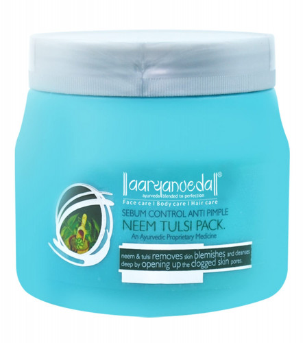 Aryanveda Neem Tulsi Face Pack Cream | Fights Acne & Dark Spots