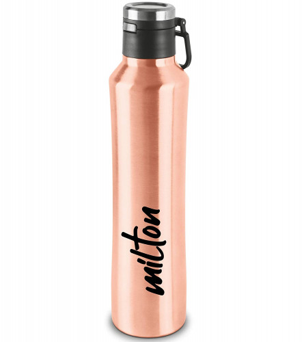 Milton Gulp 900 Thermosteel 24 Hours Hot or Cold Water Bottle 770 ml, Gold (Fs)