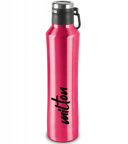 Milton Gulp 600 Thermosteel 24 Hours Hot or Cold Water Bottle 575 ml, Pink (Fs)