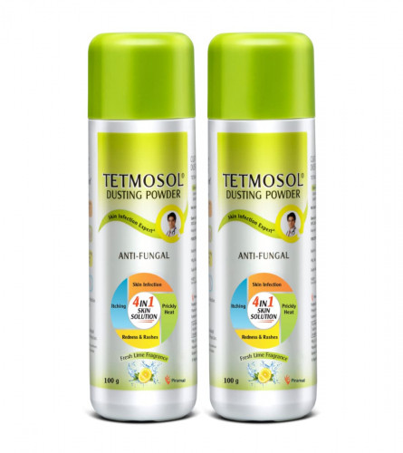Tetmosol Anti-fungal Dusting Powder 100 gm (Pack of 2)