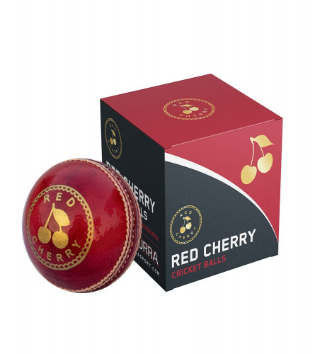 RED CHERRY Hand Made Red Leather Cricket Ball