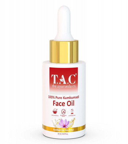 The Ayurveda Co. 100% Pure Kumkumadi Tailam Face Oil for Pigmentation, Saffron