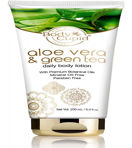 Body Cupid Aloe Vera and Green Tea Daily Body Lotion -200 ml (Pack of 2)