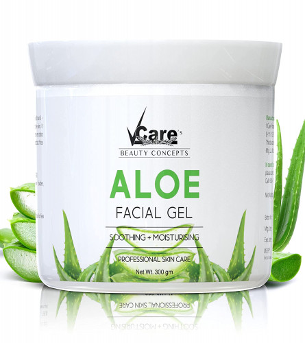 VCare Aloe Vera Facial Massage Gel for Face 300 g