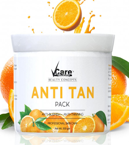 Vcare Orange Anti Tan Powder For Tan Removal Face Pack 300g