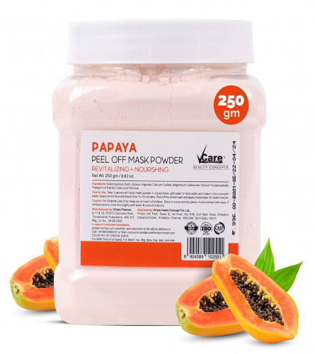 Vcare Jelly Papaya Peel Off Mask For Facials Skincare 250 gm