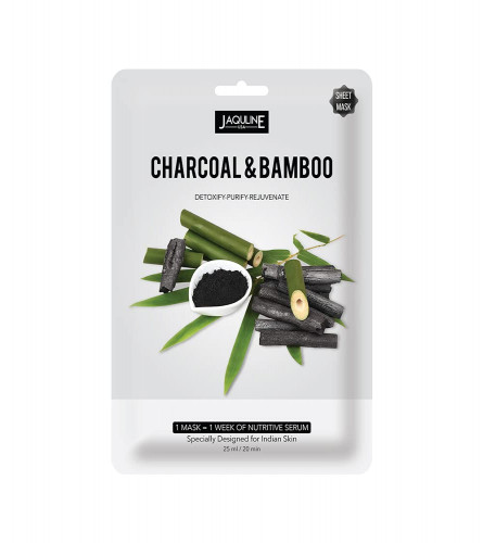 Jaquline USA Charcoal & Bamboo Sheet Mask