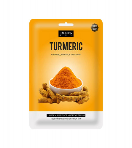 Jaquline USA Turmeric Sheet Mask | Purifying | Radiant