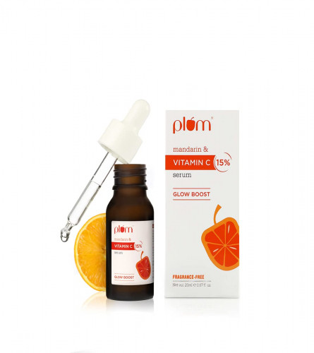 Plum 15% Vitamin C Face Serum With Mandarin Serum For Face Glowing & Whitening