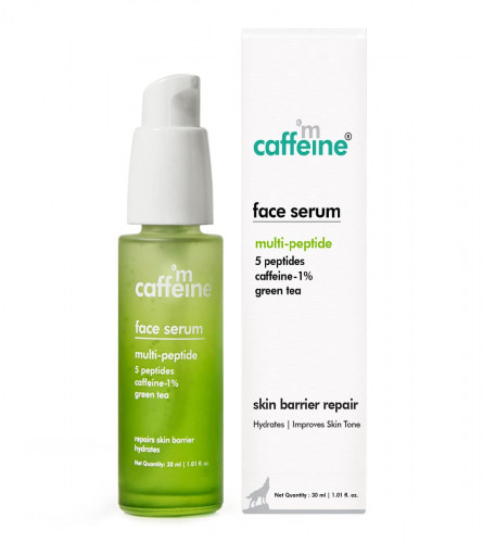 mCaffeine Green Tea & Multi-Peptide Face Serum for Smooth & Even Toned Skin