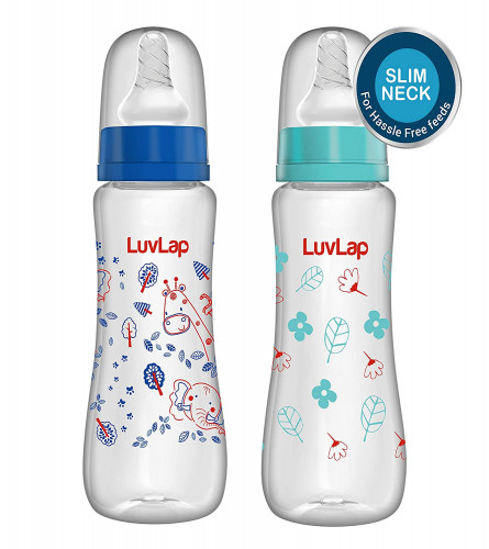 Buy Luv Lap Anti-Colic Slim / Regular Neck Essential Baby Feeding Bottle