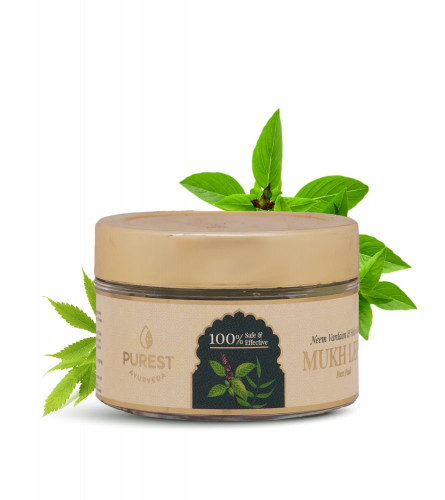 PUREST AYURVEDA Neem Vardaan and Holy Basil Mukh Lepa Face Pack