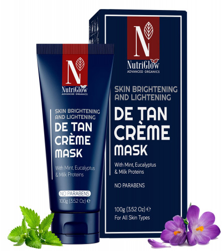 NutriGlow Advanced Organics De Tan Cream Mask 100 gm (Pack of 2)